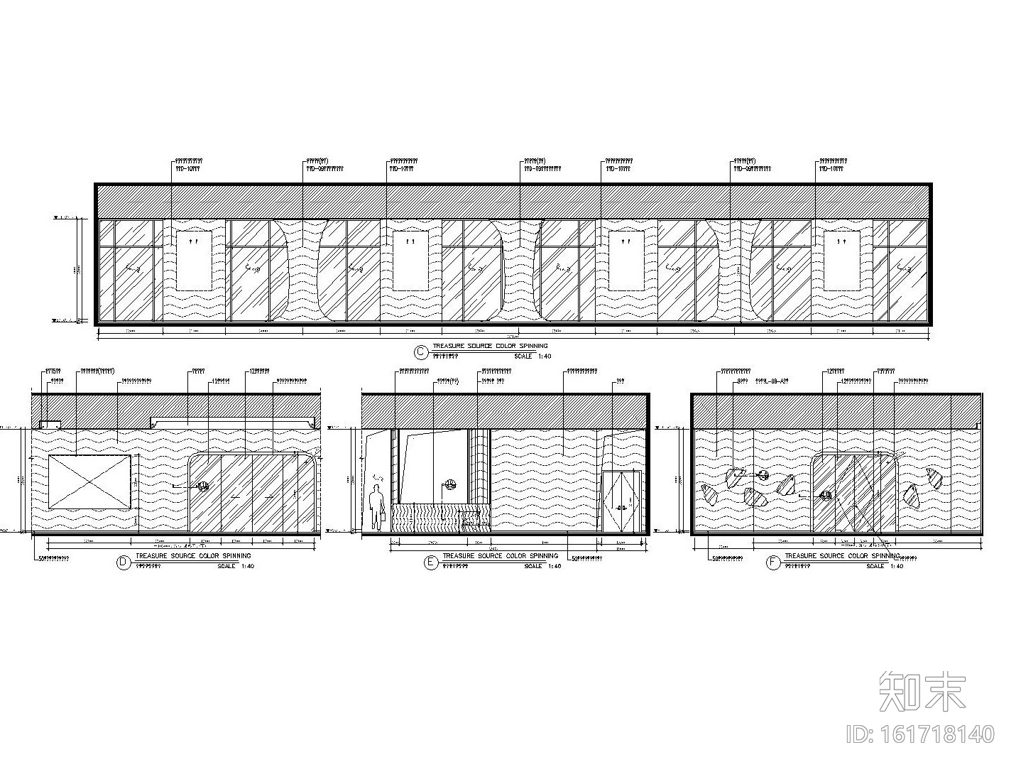 [福建]混搭风格售楼处装修全套施工图（附效果图）cad施工图下载【ID:161718140】