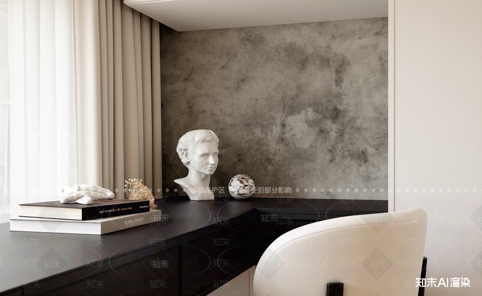 法式书房3D模型下载【ID:1214596802】