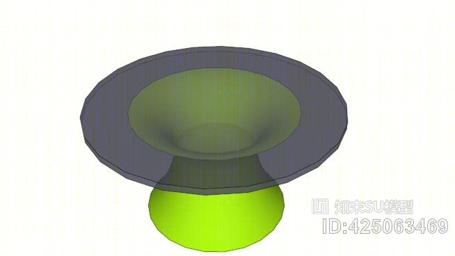 圆形玻璃桌SU模型下载【ID:425063469】