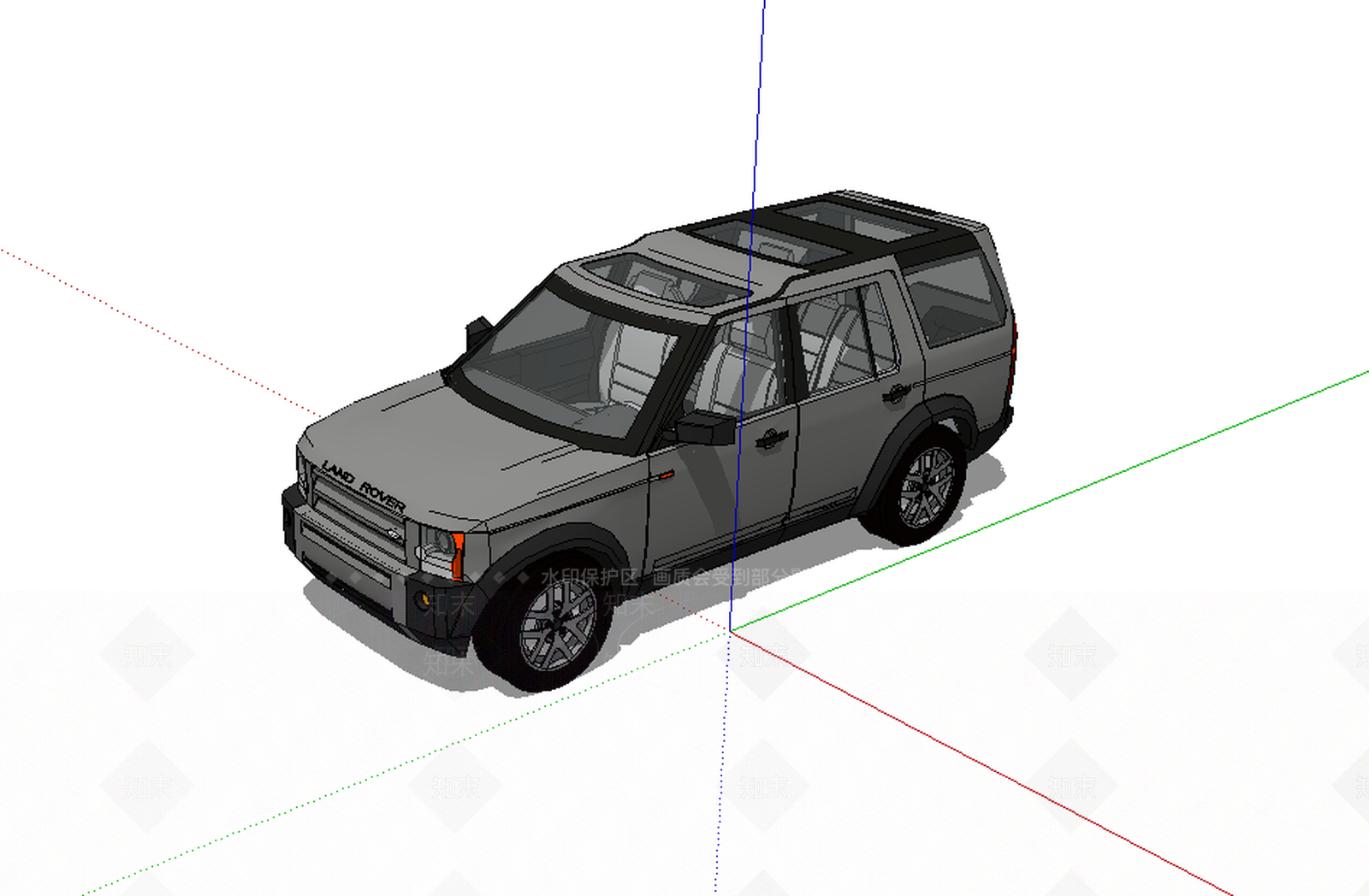 四人座小车SU模型下载【ID:432340958】