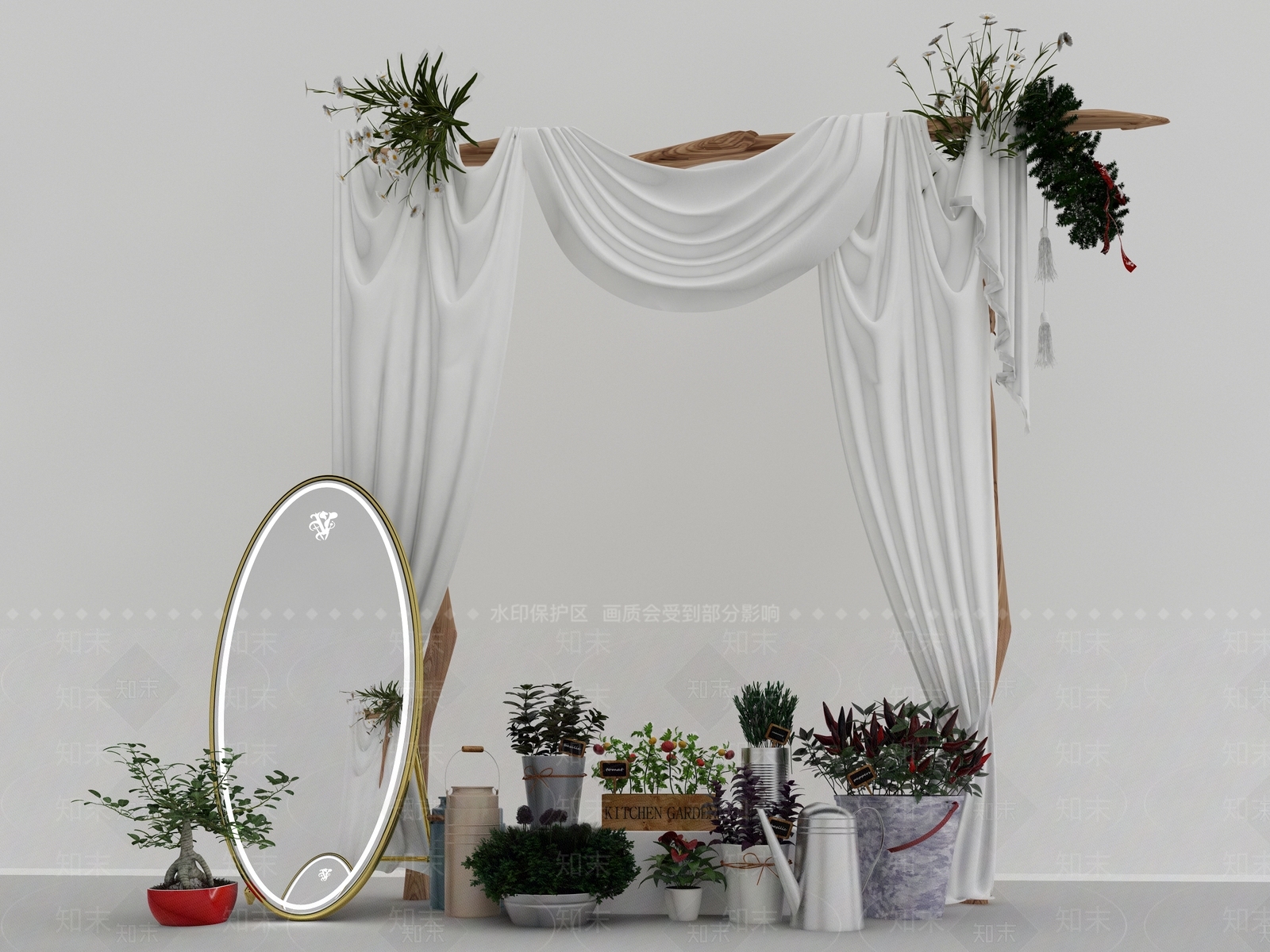 现代花3D模型下载【ID:132172746】