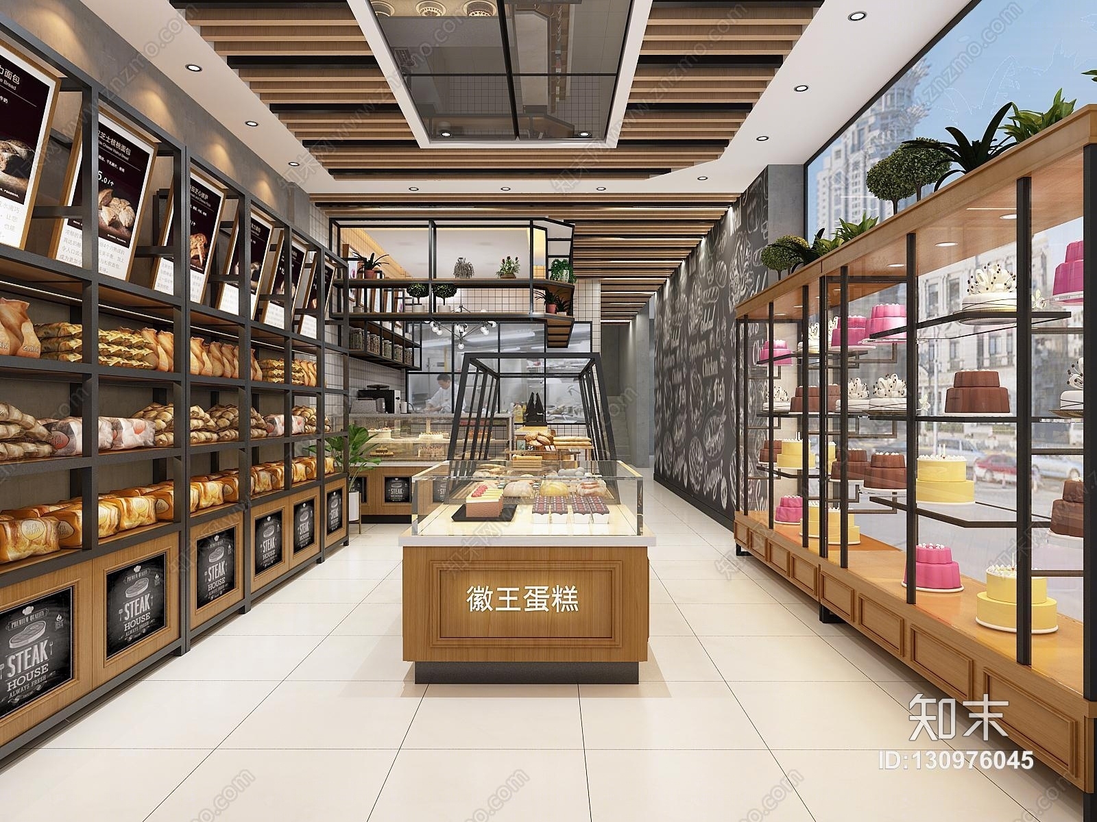 工业风蛋糕店3D模型下载【ID:130976045】