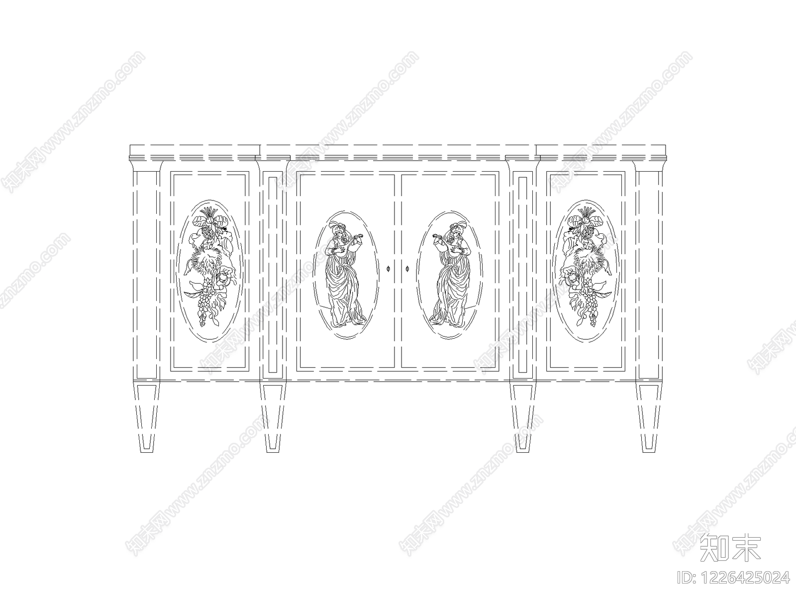 柜子cad施工图下载【ID:1226425024】