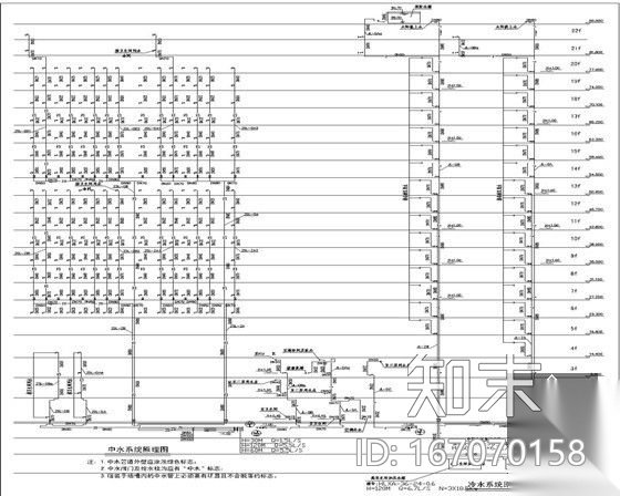 [江苏]知名医院病房楼给排水施工图纸（知名设计院cad施工图下载【ID:167070158】