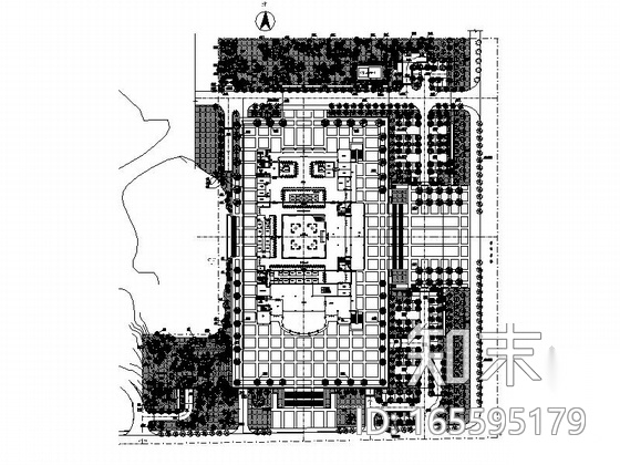 [湖南]办公生活中心区景观规划设计施工图cad施工图下载【ID:165595179】