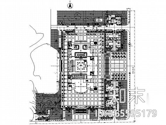 [湖南]办公生活中心区景观规划设计施工图cad施工图下载【ID:165595179】