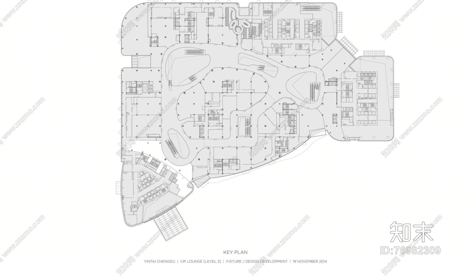 Yabu-成都银泰购物中心cad施工图下载【ID:76982309】