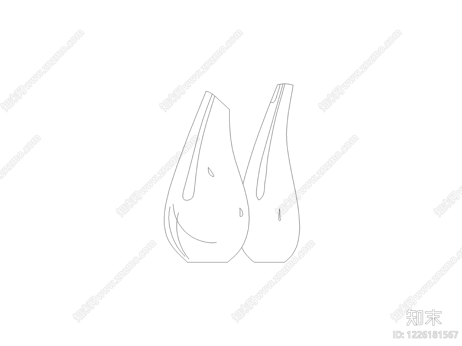 摆件cad施工图下载【ID:1226181567】