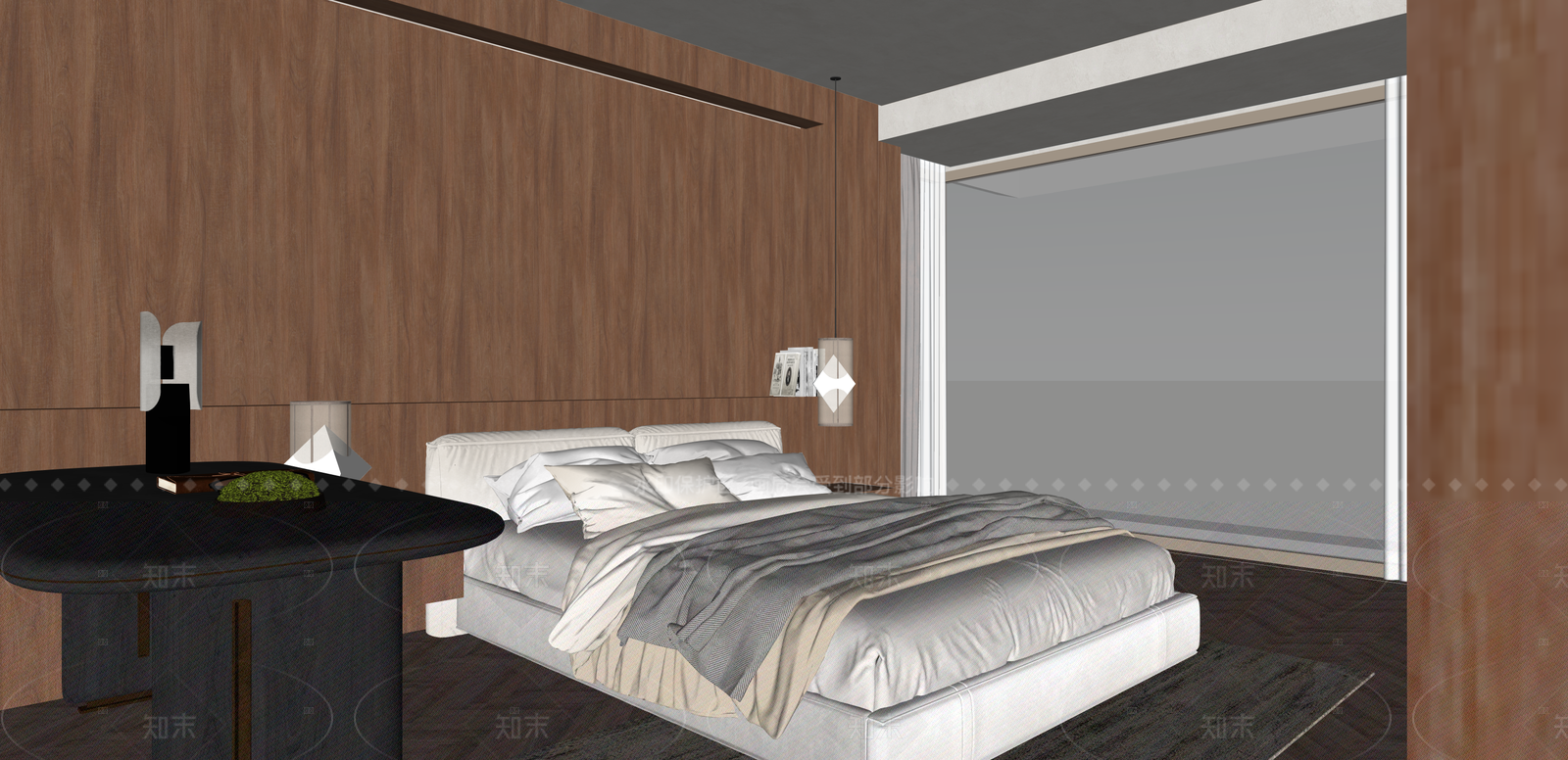 现代家居卧室SU模型下载【ID:1215943658】