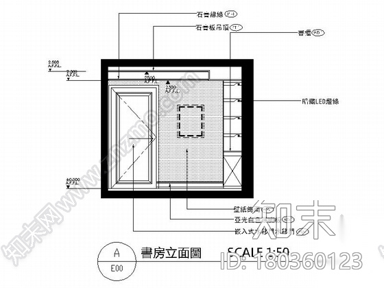 [上海]精品高档简欧风格四居室豪宅室内装饰施工图（含效...cad施工图下载【ID:180360123】