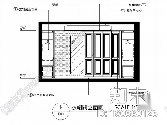 [上海]精品高档简欧风格四居室豪宅室内装饰施工图（含效...cad施工图下载【ID:180360123】