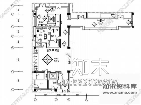 施工图东莞时尚商务酒店电梯厅及走廊CAD装修施工图施工图下载【ID:532025605】