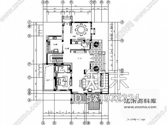 施工图江苏某现代中式双层别墅室内装修施工图含效果cad施工图下载【ID:531972324】