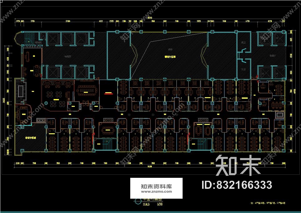 2700平方loft风格深圳某互联网办公室cad施工图含水电空调带完工照片施工图下载【ID:832166333】