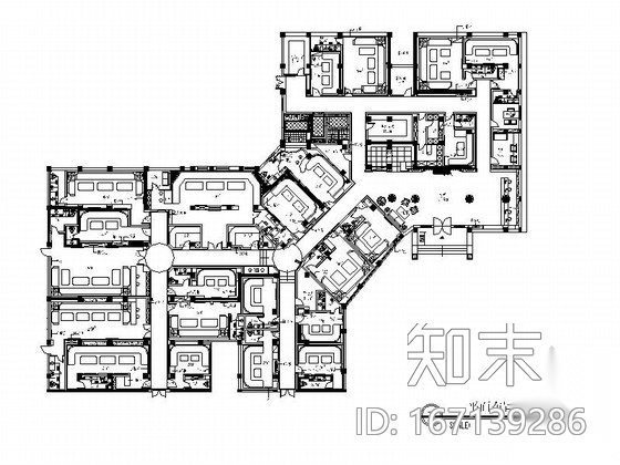 [重庆]某大世界奢华KTV室内设计装修图cad施工图下载【ID:167139286】