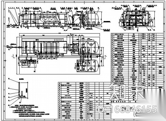 钢制一体化供水工程净水设备成套图纸施工图下载【ID:166846155】