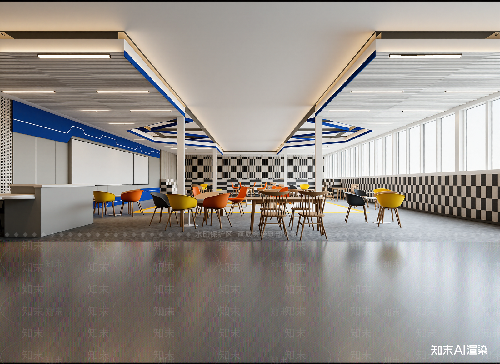 现代咖啡厅3D模型下载【ID:1214684351】