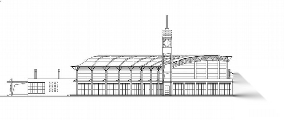 宁乡某悬挑结构汽车站建筑设计方案(有效果图)施工图下载【ID:165411108】