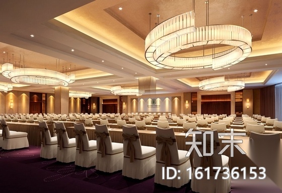 [北京]现代酒店综合楼室内装修施工图（含效果图）cad施工图下载【ID:161736153】