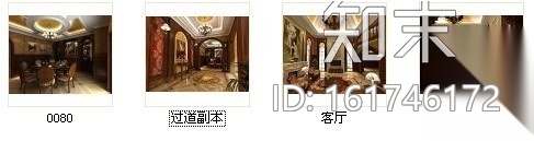 欧式高端二层别墅室内装修图（含效果）施工图下载【ID:161746172】