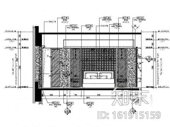 [深圳]异国情调五星级酒店豪华套房装修施工图cad施工图下载【ID:161915159】