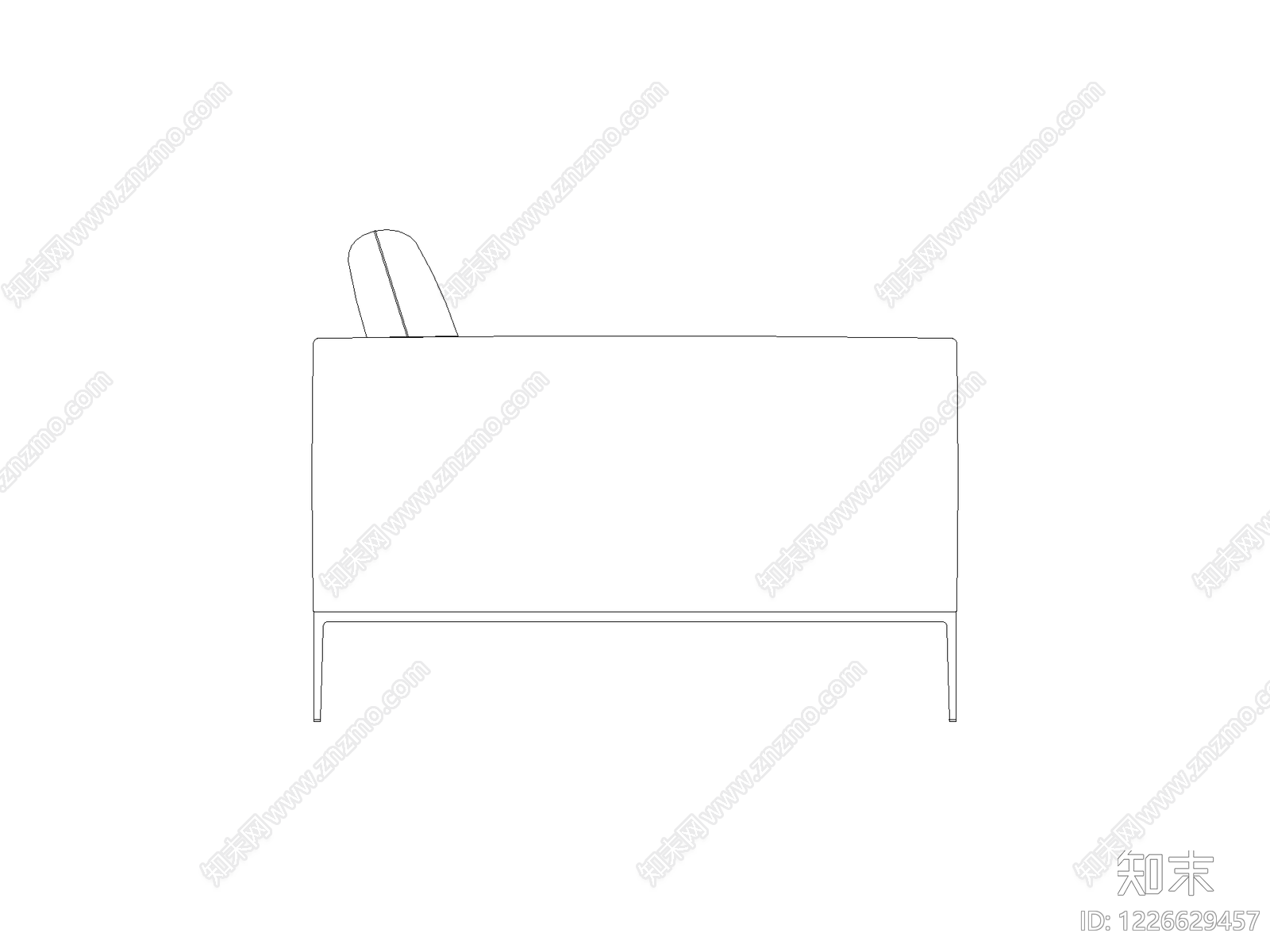 沙发cad施工图下载【ID:1226629457】