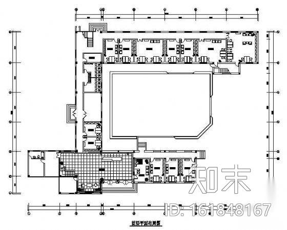 某办公楼装饰施工图cad施工图下载【ID:161848167】