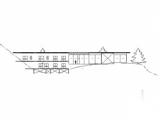 隈研吾竹屋建筑方案图（含实景照片）cad施工图下载【ID:166330132】