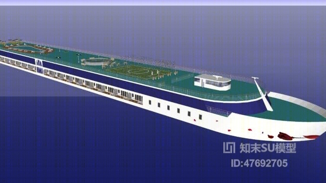 游轮SU模型下载【ID:47692705】