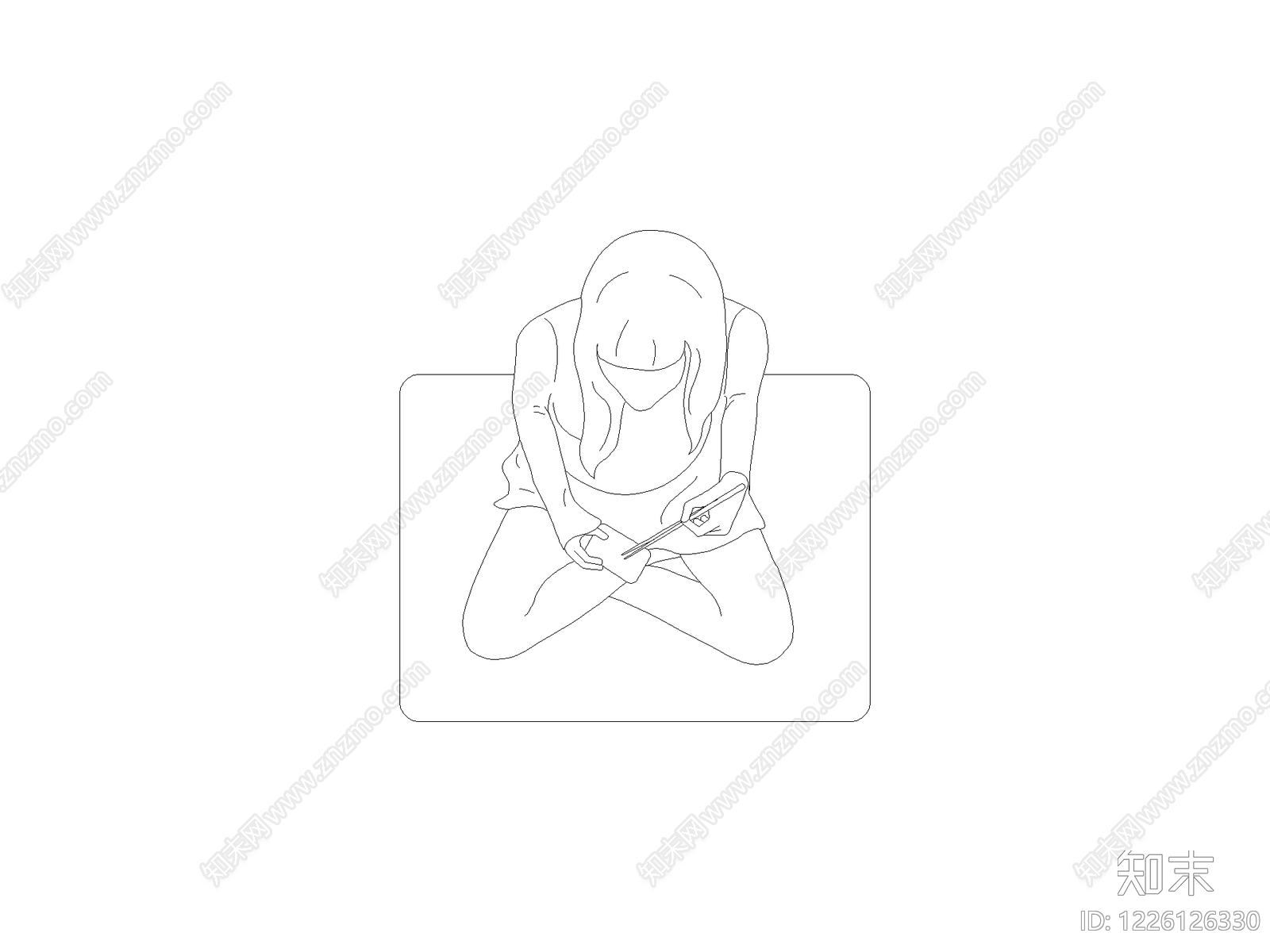 人物cad施工图下载【ID:1226126330】