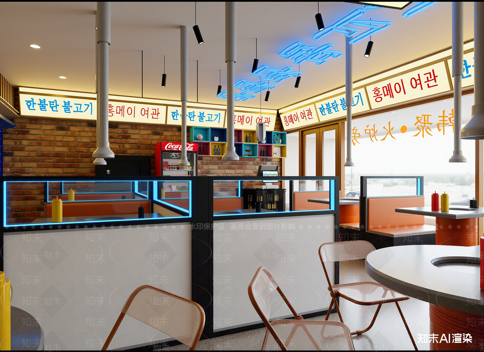 现代快餐店3D模型下载【ID:1213880158】