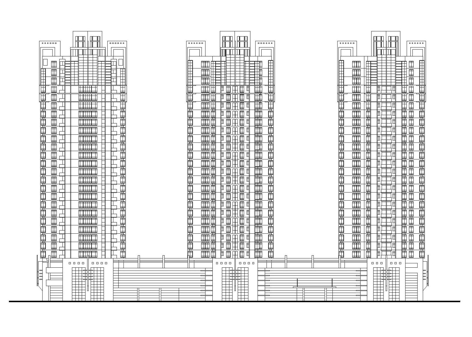 丰湖某大型高层住宅楼建筑施工图（CAD）施工图下载【ID:149579141】