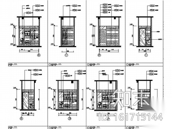 [龙岩]精致现代主题式快捷酒店室内施工图（含高清效果图...cad施工图下载【ID:161715144】