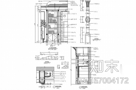 豪华欧式风格总统套房室内施工图cad施工图下载【ID:167004172】