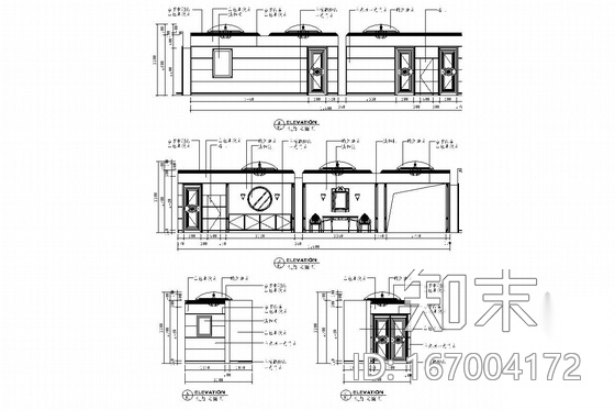 豪华欧式风格总统套房室内施工图cad施工图下载【ID:167004172】