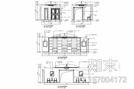 豪华欧式风格总统套房室内施工图cad施工图下载【ID:167004172】