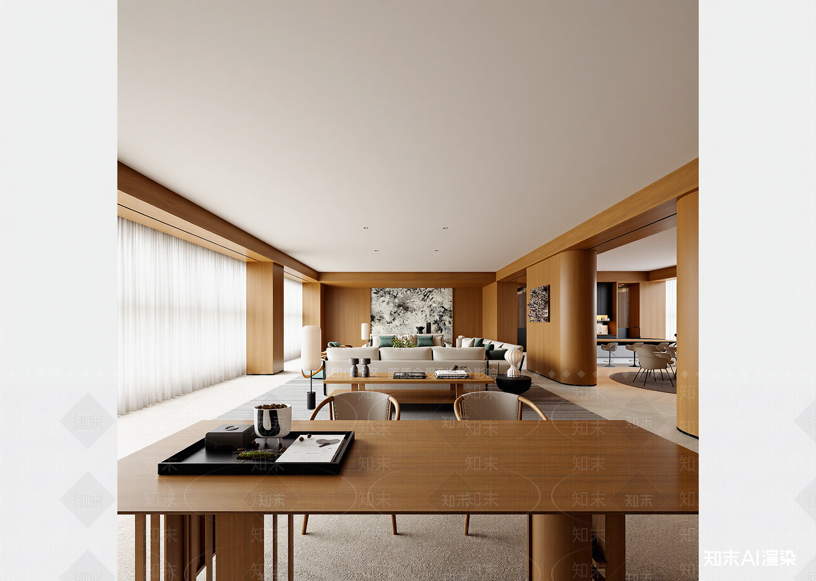 现代客餐厅3D模型下载【ID:1215138389】