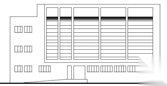 某四层办公楼建筑方案图施工图下载【ID:167645117】