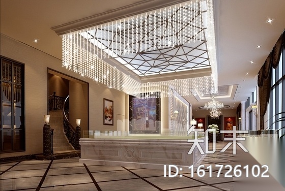 [哈尔滨]中心智力区现代售楼中心装修图（含效果）cad施工图下载【ID:161726102】