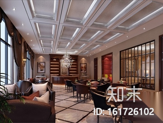 [哈尔滨]中心智力区现代售楼中心装修图（含效果）cad施工图下载【ID:161726102】