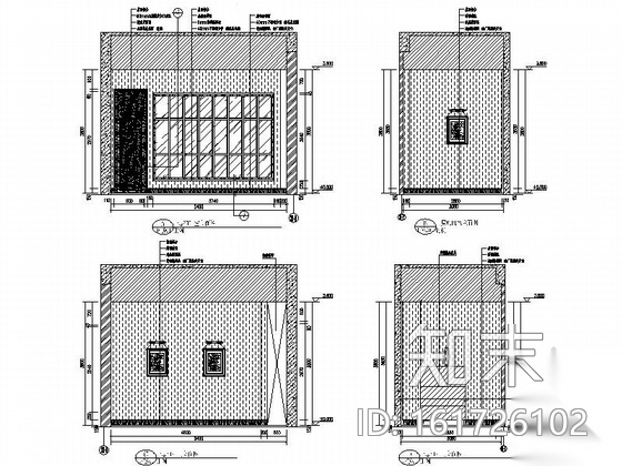 [哈尔滨]中心智力区现代售楼中心装修图（含效果）cad施工图下载【ID:161726102】