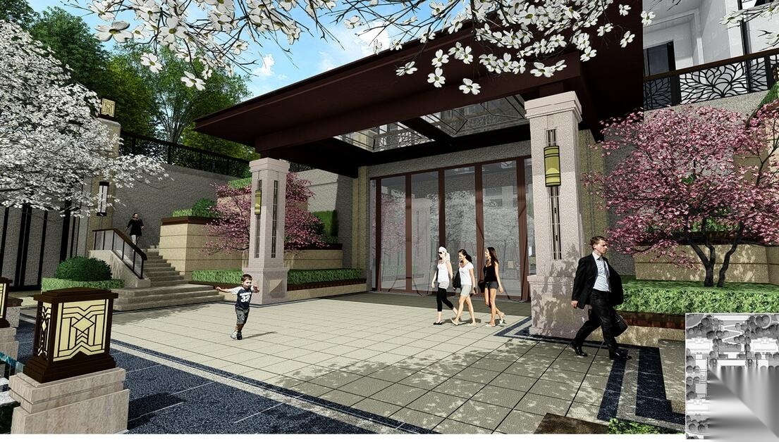 [河北石家庄]新亚洲风格四环纳五园中冶德贤公馆居住区...施工图下载【ID:161080102】