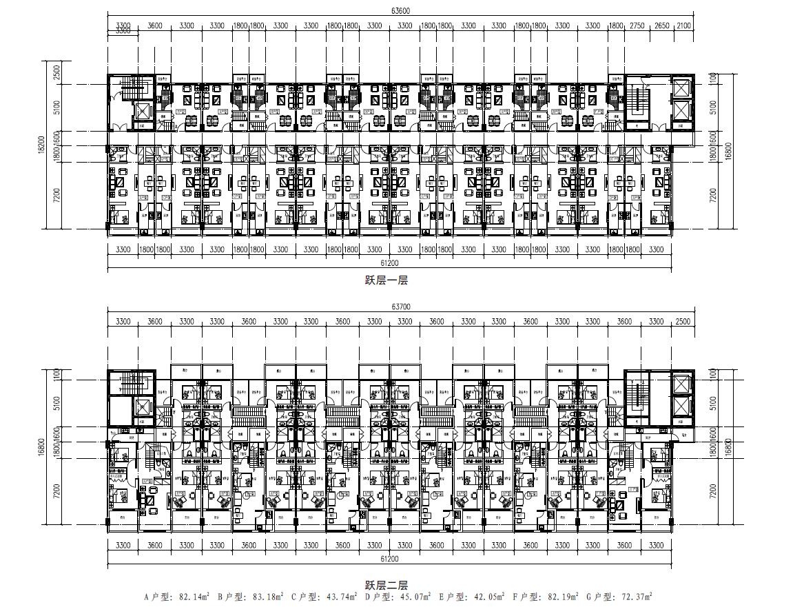 [西安]绿地大明宫商业cad施工图下载【ID:167220169】