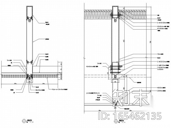 科技馆+档案馆+妇女儿童活动中心玻璃幕墙施工图施工图下载【ID:165462135】