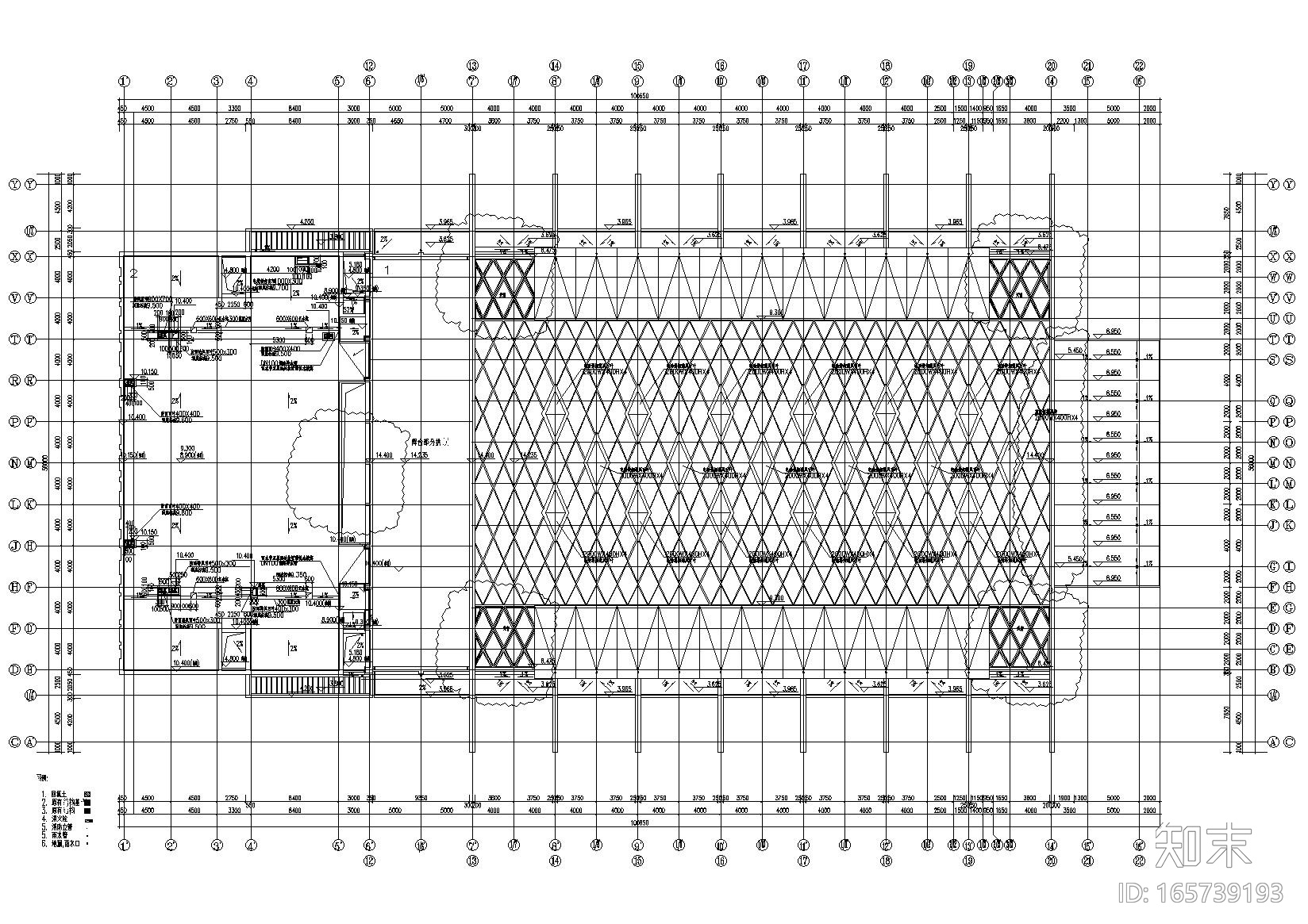 [上海]同济大学大礼堂保护性改建项目施工图cad施工图下载【ID:165739193】