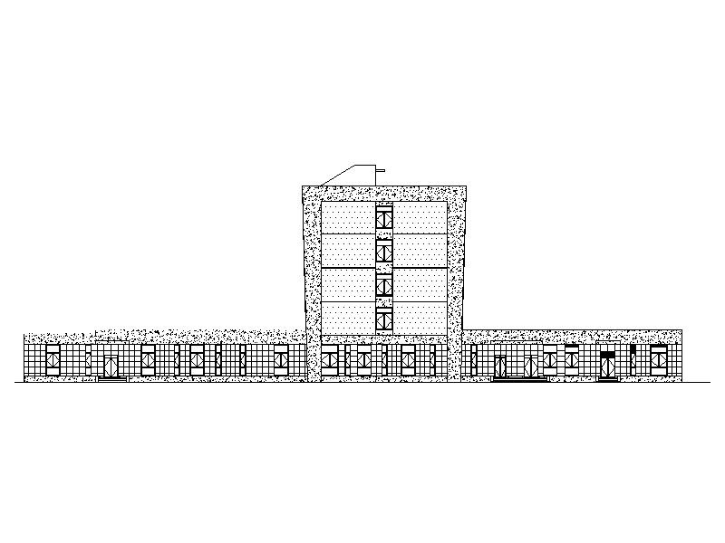 [福建]现代风格厂区食堂及招待所建筑施工图cad施工图下载【ID:151528117】