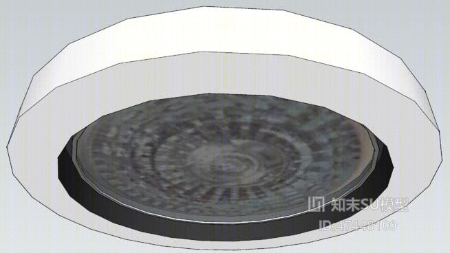 吸顶灯SU模型下载【ID:417995065】
