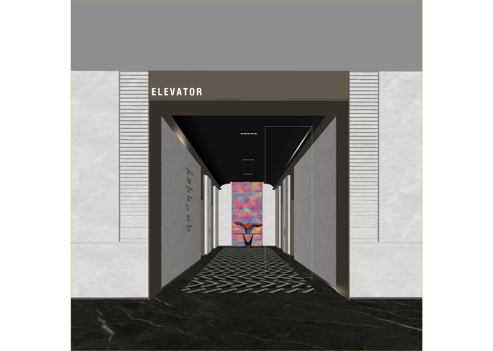 现代走廊3D模型下载【ID:1214804588】