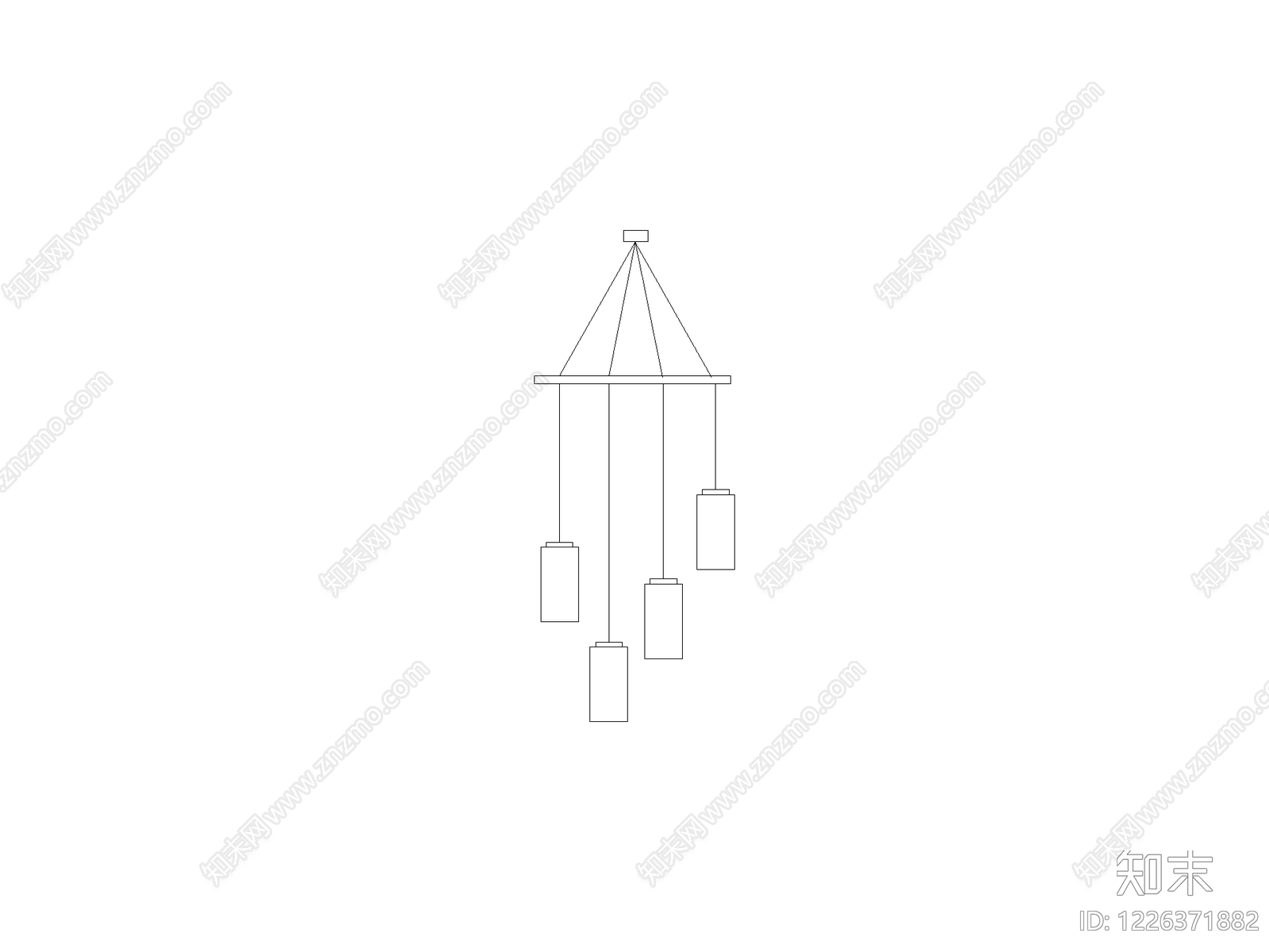 灯具图块cad施工图下载【ID:1226371882】