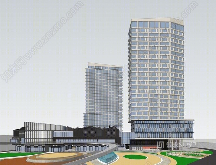 建发长沙SU模型下载【ID:444782162】